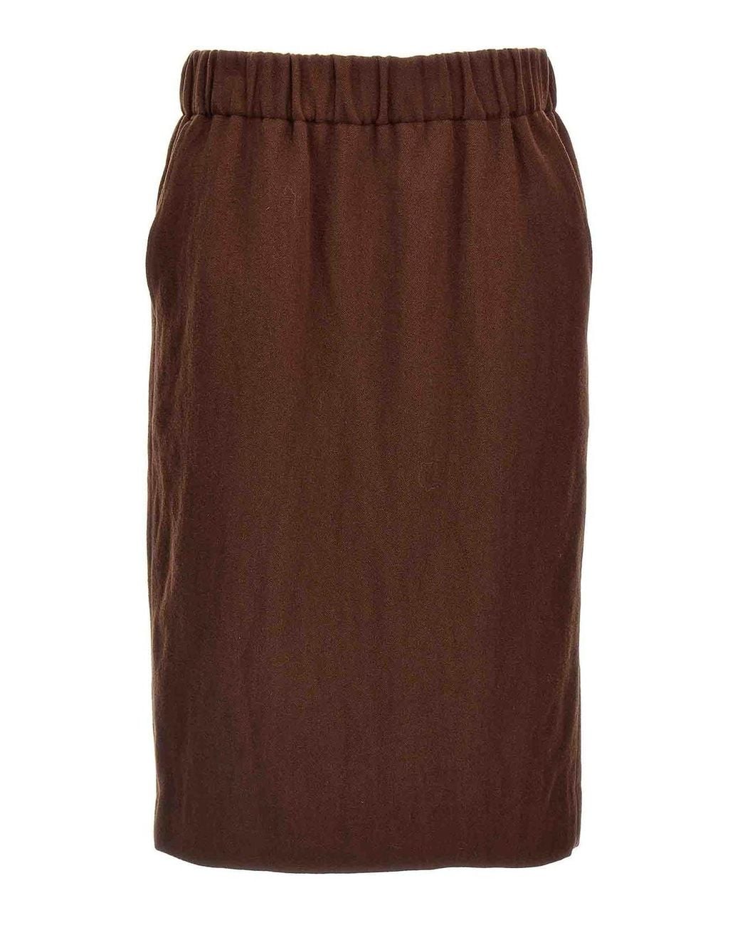 Dries Van Noten Brown Safya Skirt