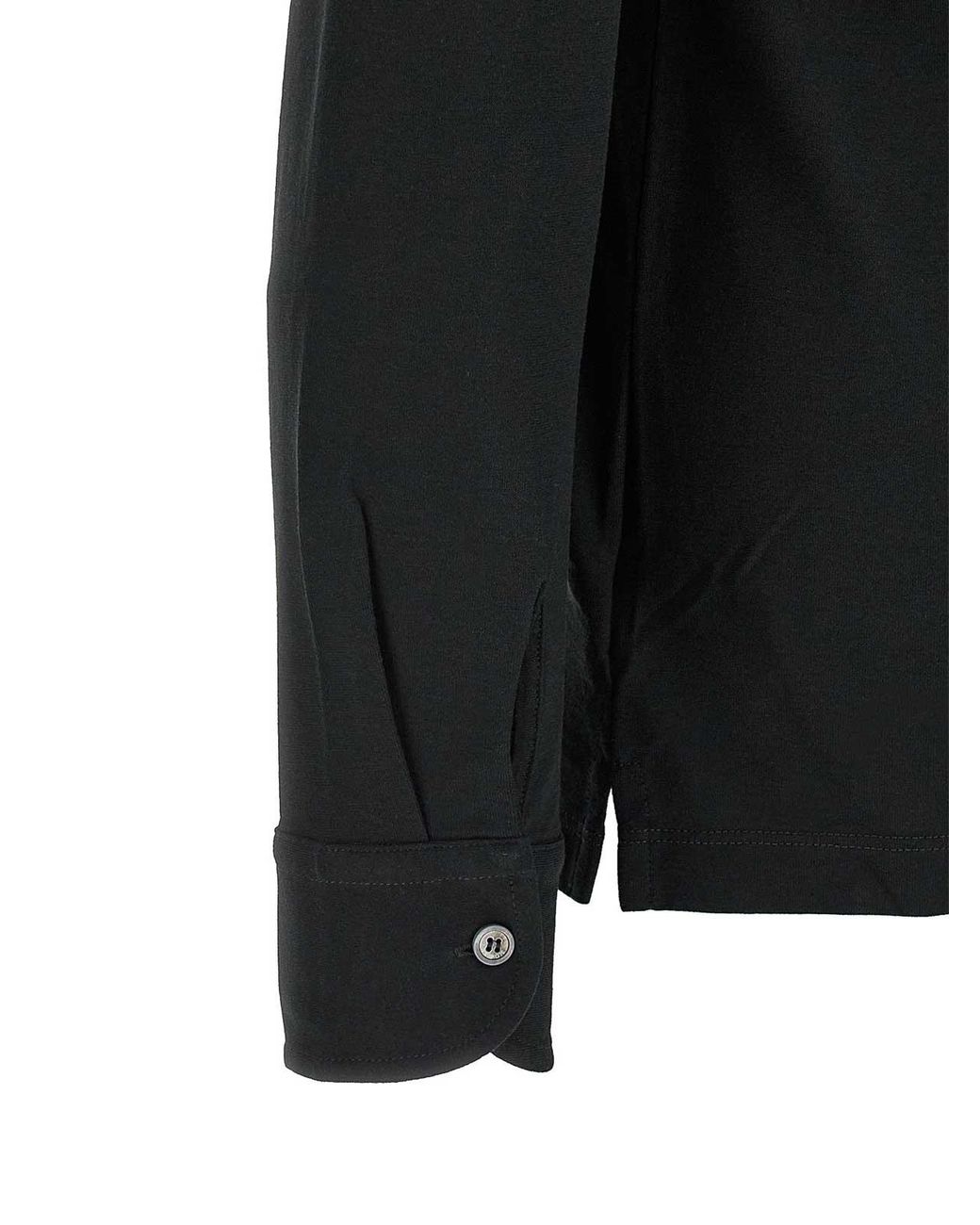 Zanone Black Ice Cotton Polo Shirt for men