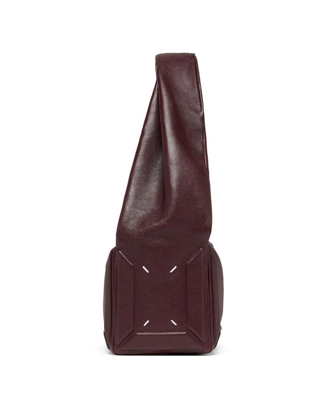 Maison Margiela Purple Leather Shoulder Bag