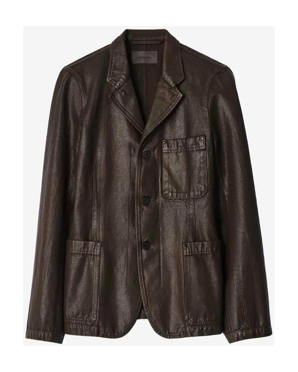 Lemaire Black Jacket Workwear Tailored