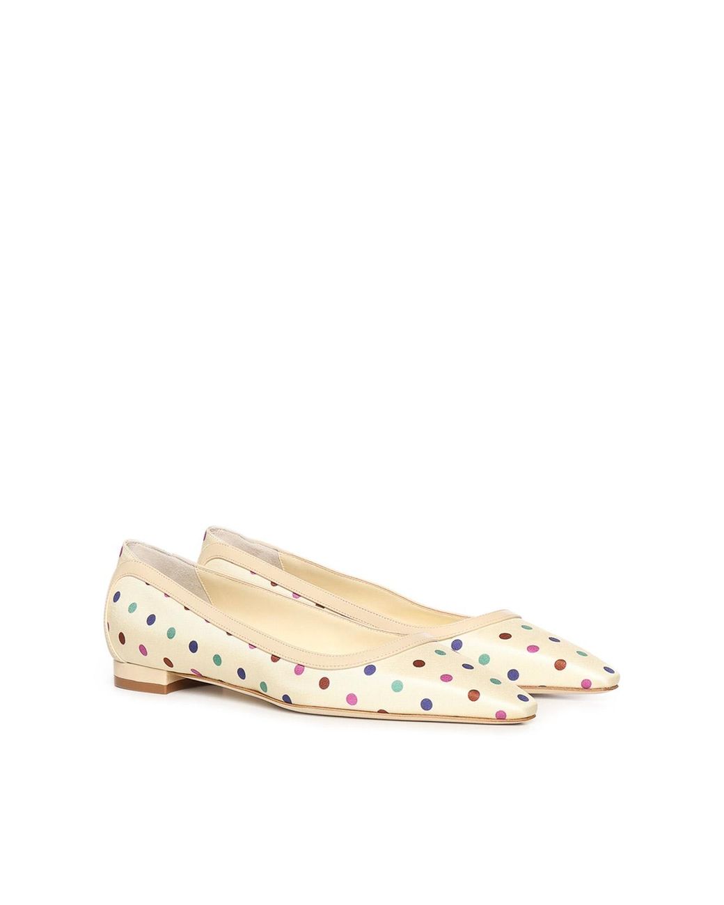 Manolo Blahnik Natural Patterned Flats