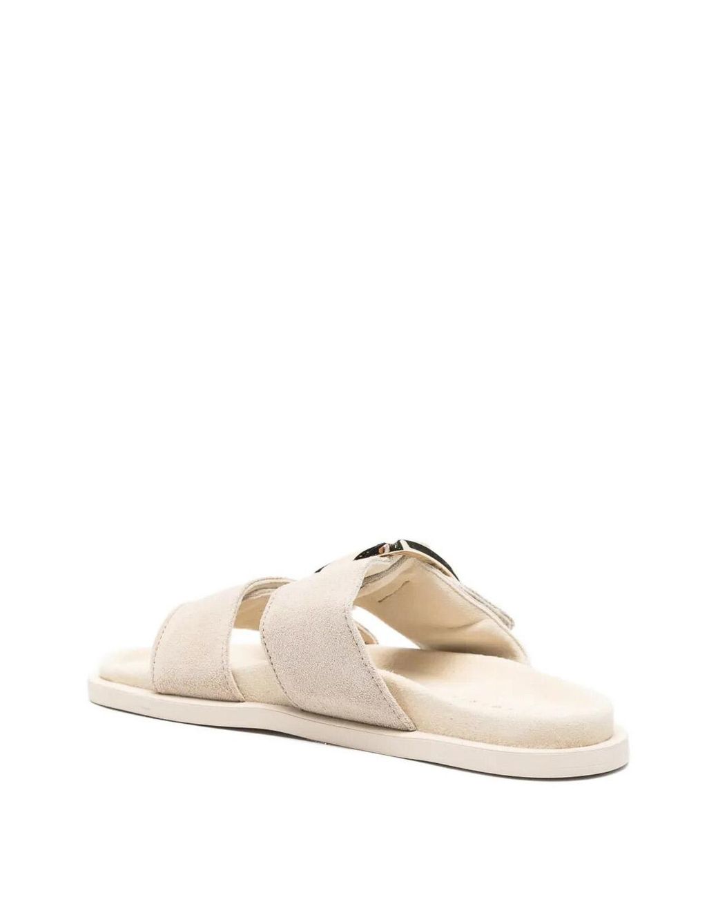 Inuikii White Dreamer Buckle Slippers