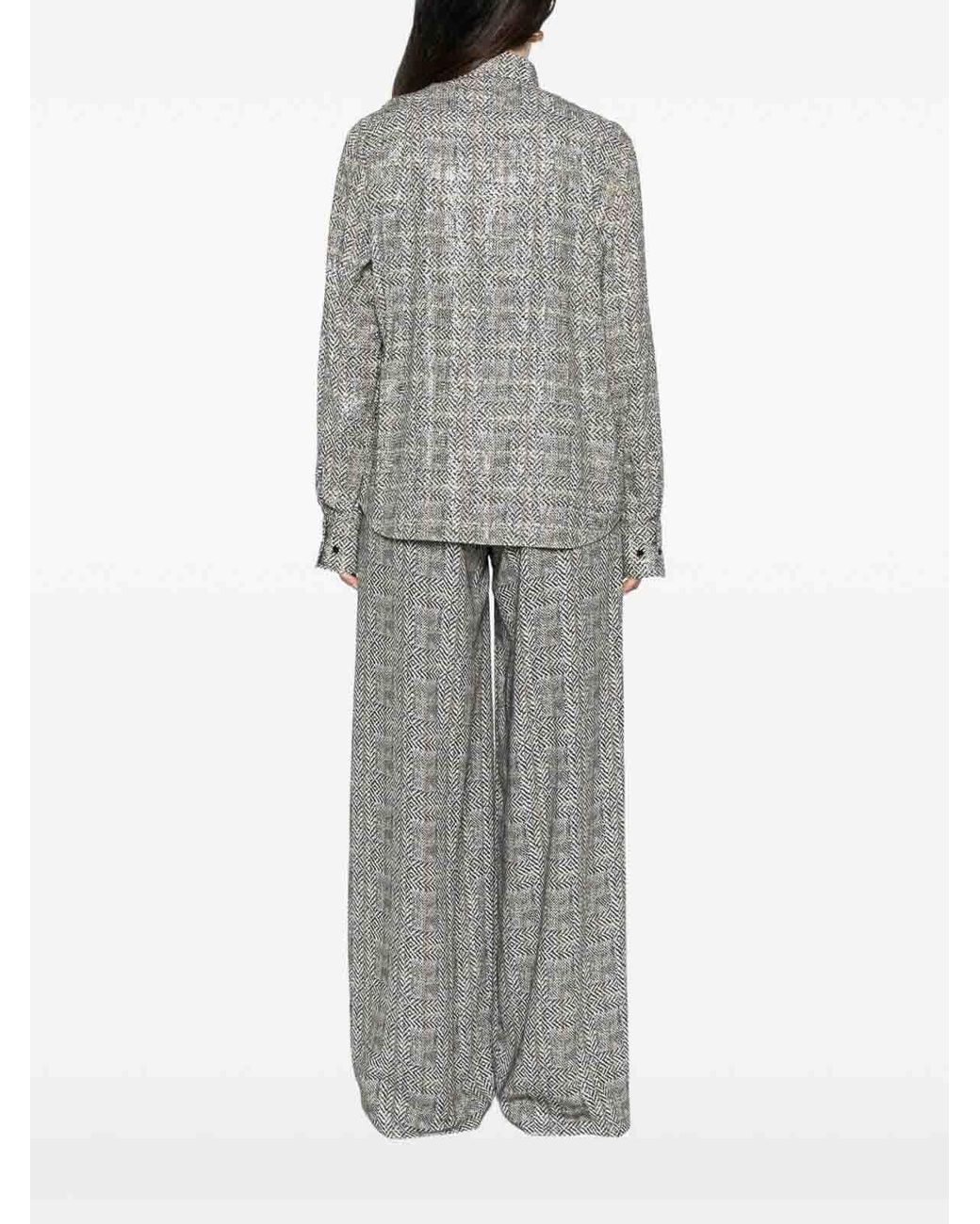 Ermanno Scervino Gray Shirt