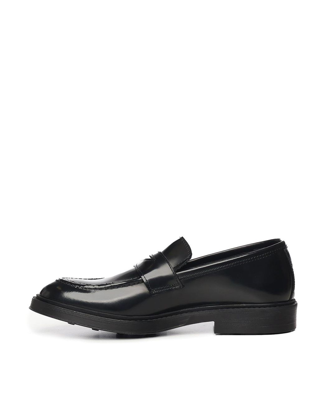 Giuliano Galiano Black Fred Moccasins for men