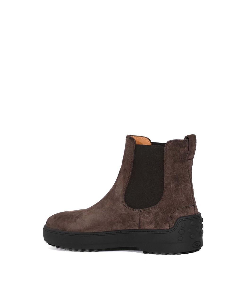 Tod's Brown Gommino Winter Chelsea Boot for men