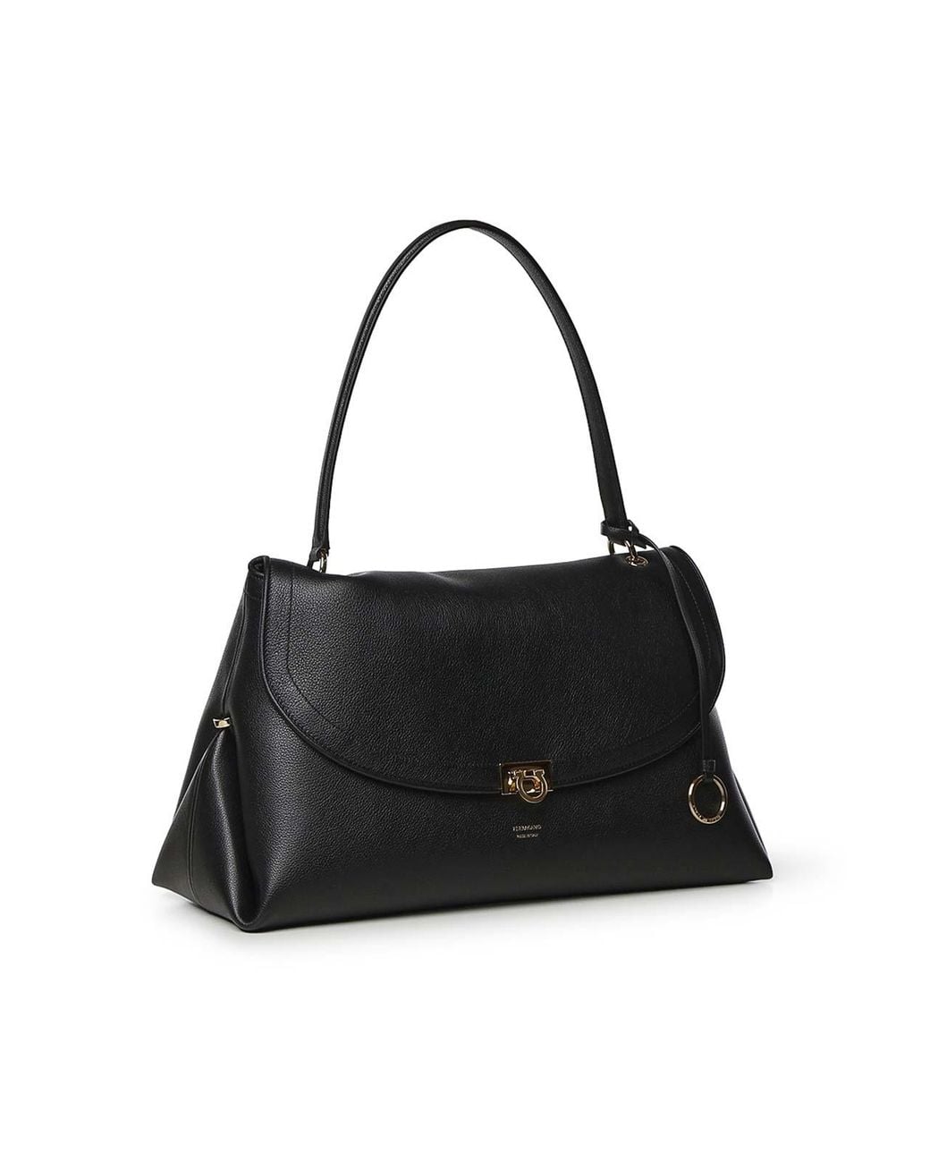 Ferragamo Black Logo Shoulder Bag