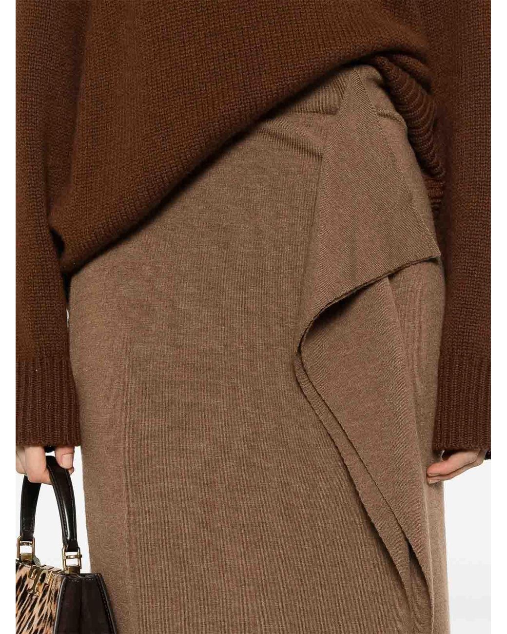 P.A.R.O.S.H. Brown Skirt