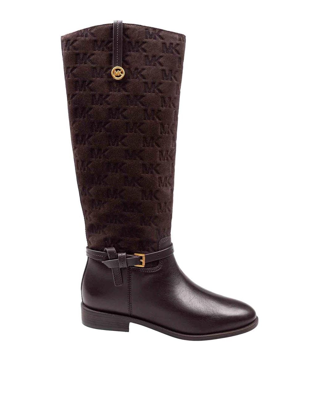 Michael Kors Brown Beverly Flat Chocolate Leather Boot