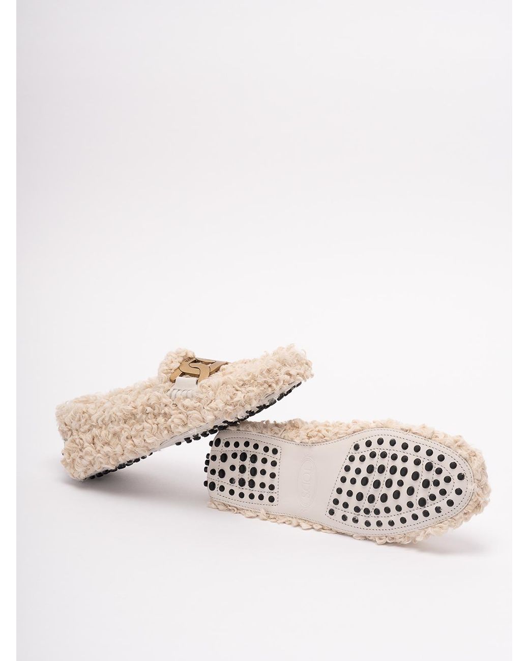 Tod's Natural 'Gommini' Loafers