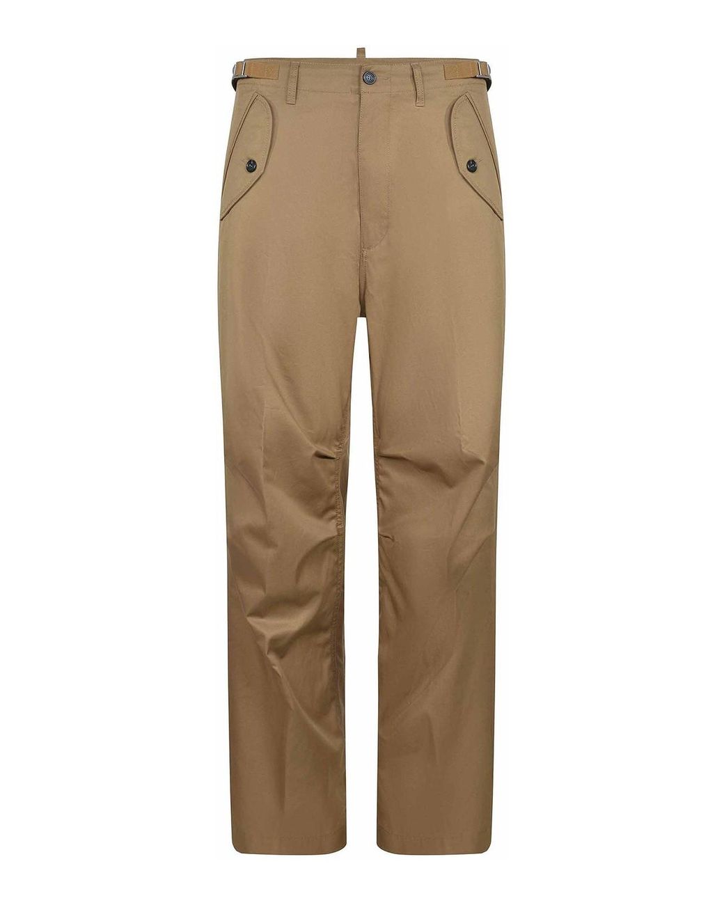 DSquared² Natural Trousers Made Of Cotton for men