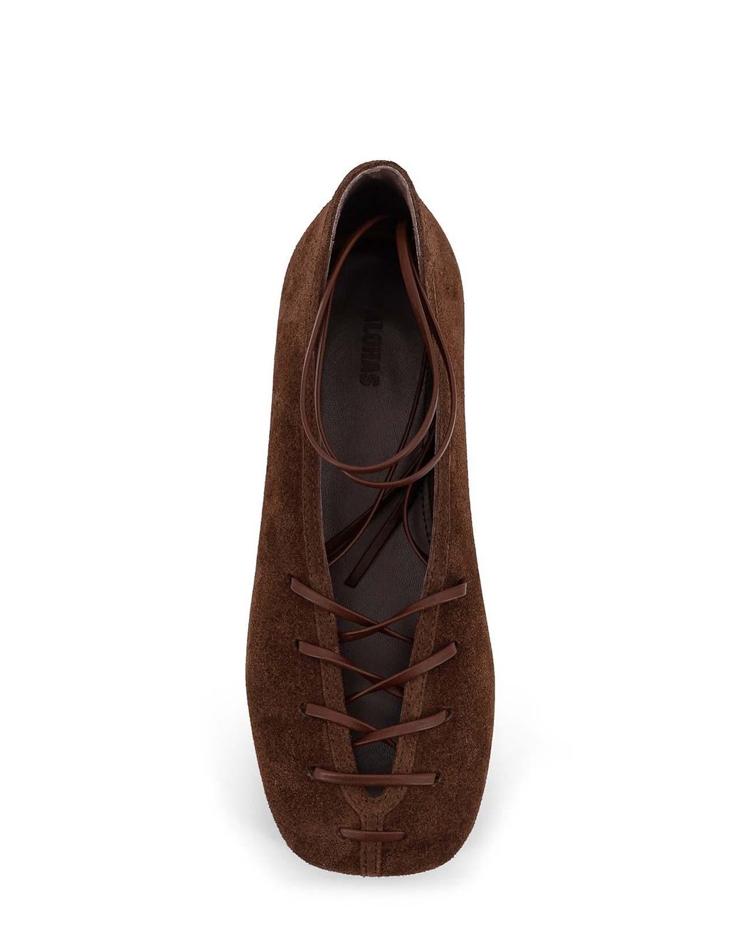 Alohas Brown Bumi Suede Ballerinas