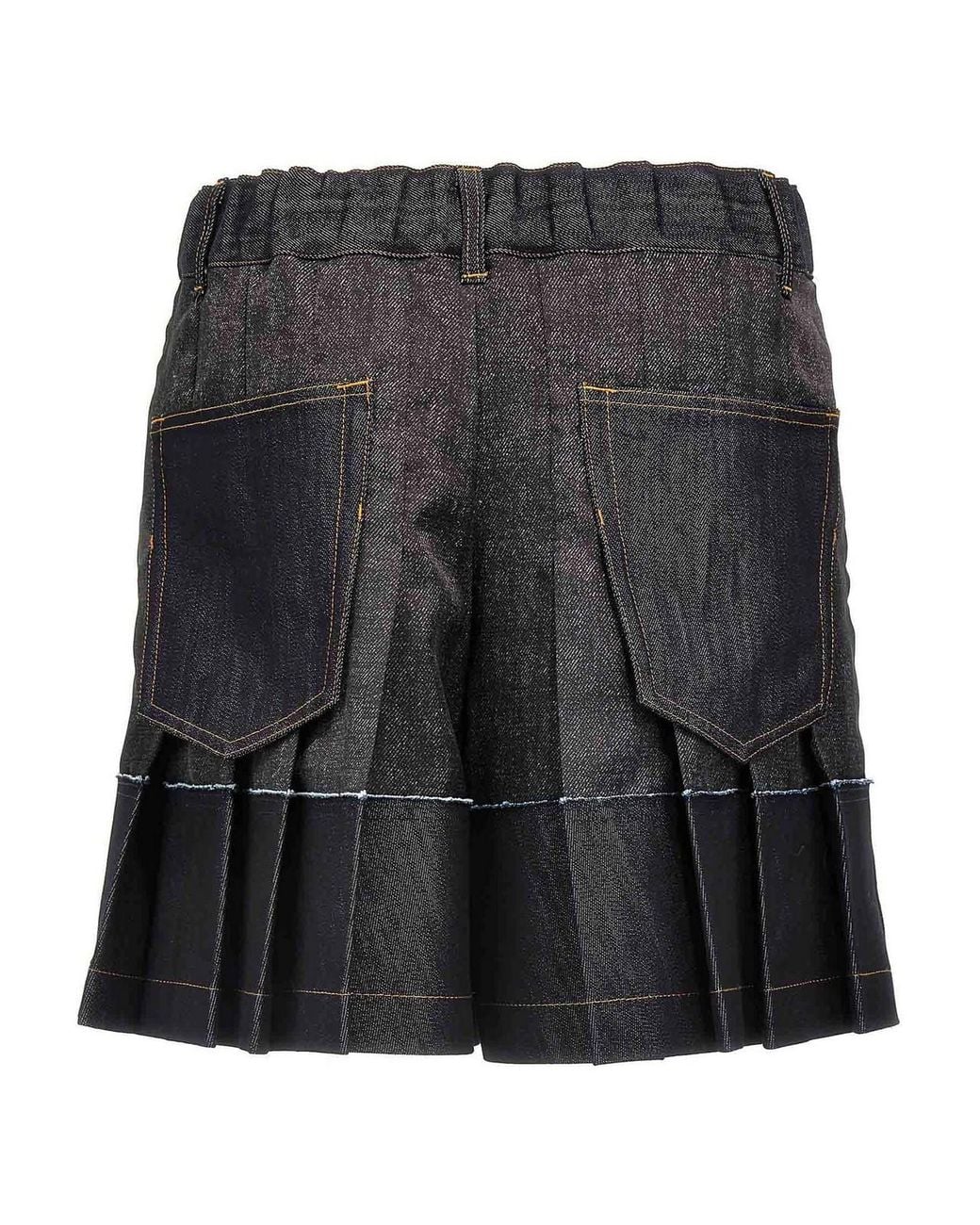 Sacai Gray Flounced Shorts