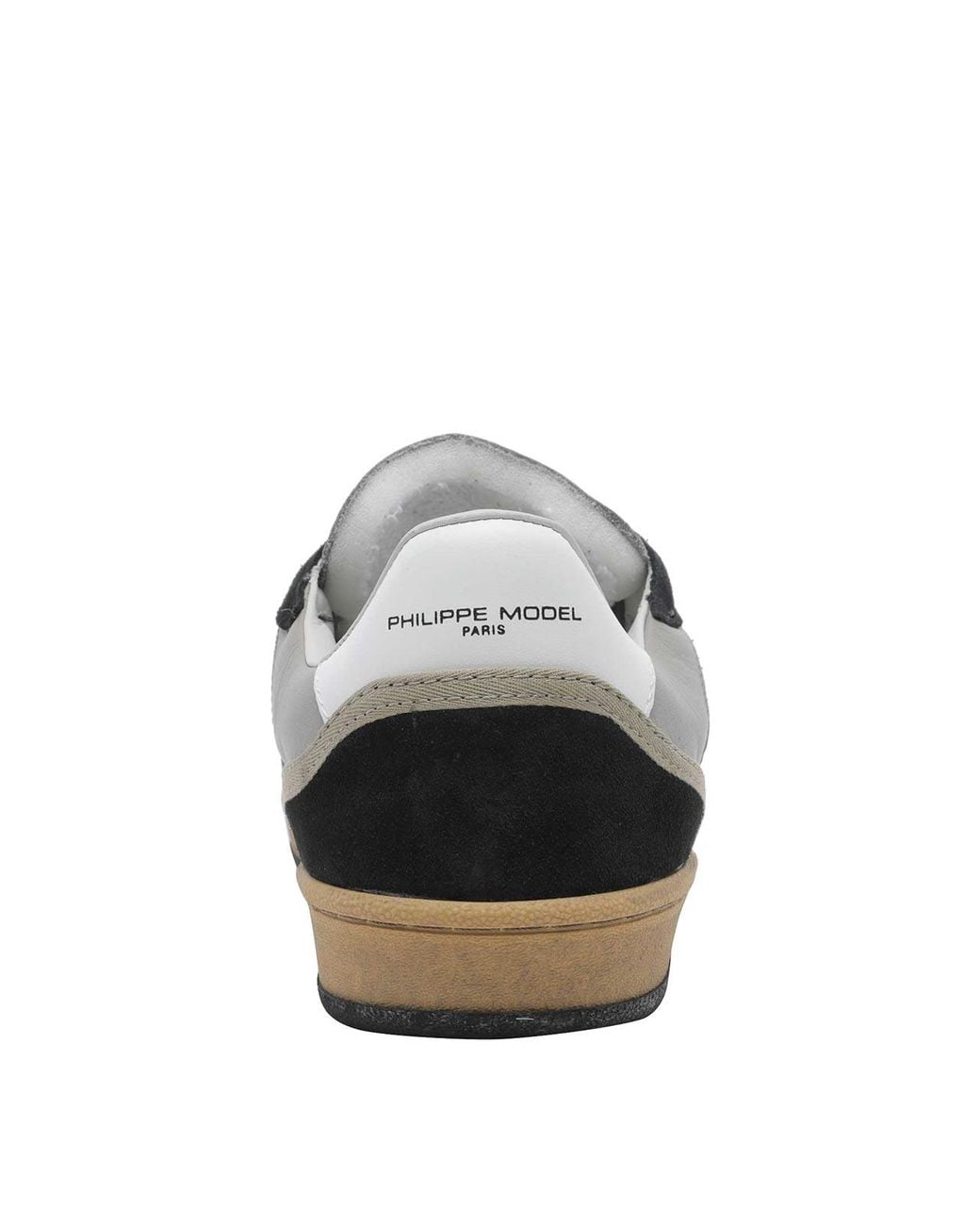 Philippe Model Multicolor Pgal Suede Calfskin Low-Top Sneakers With Perforated Toe for men