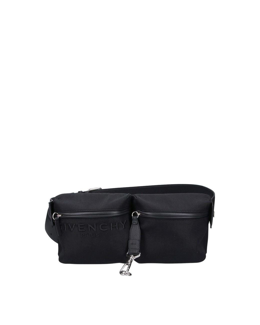 Givenchy Black Cargo Logo Bum Bag for men