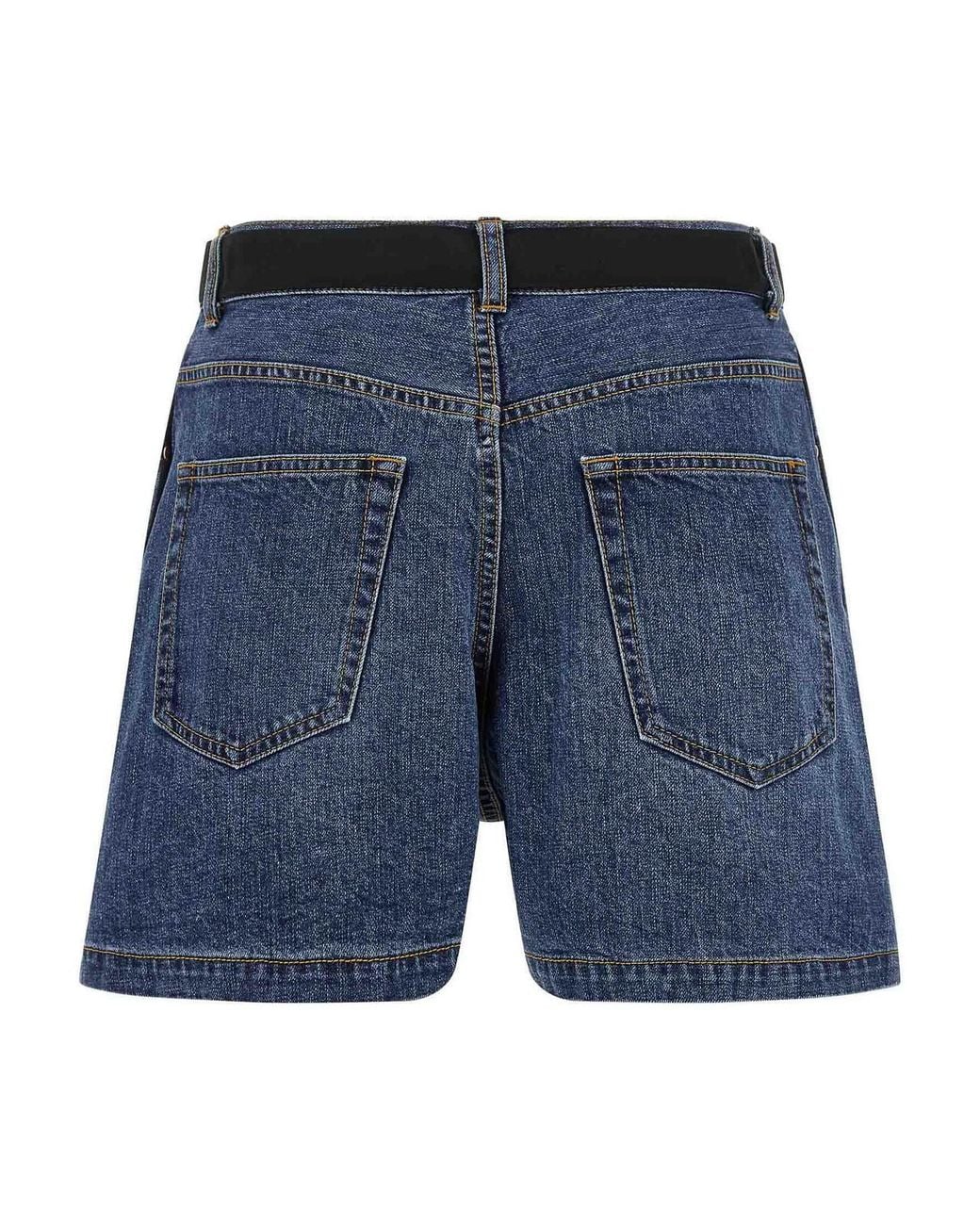 Sacai Black Wool Insert Shorts