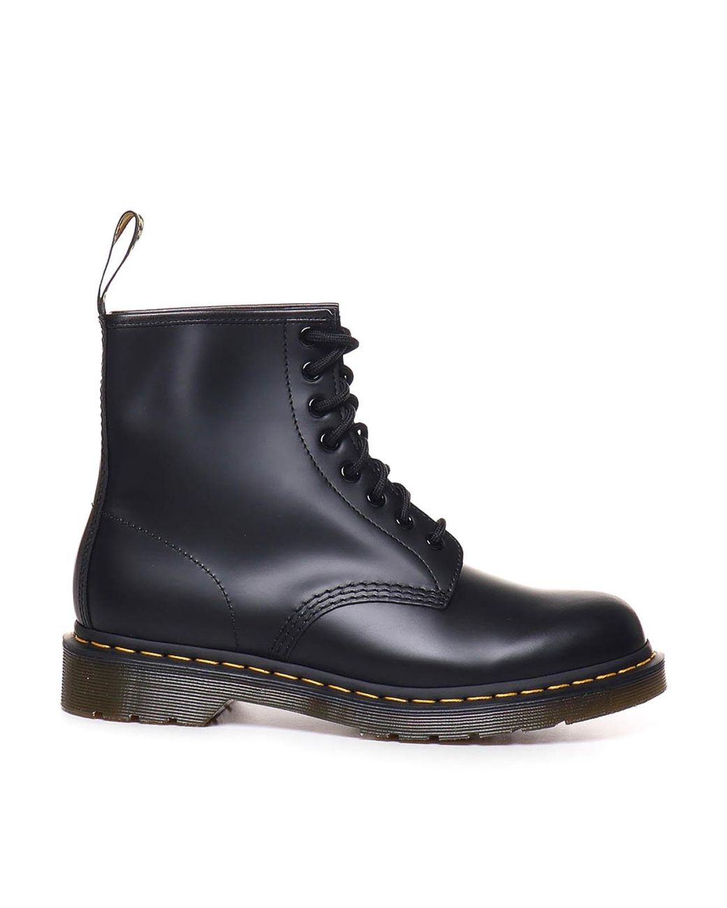 Dr. Martens Black Bex 1460 Platform Boots In Smooth Leather
