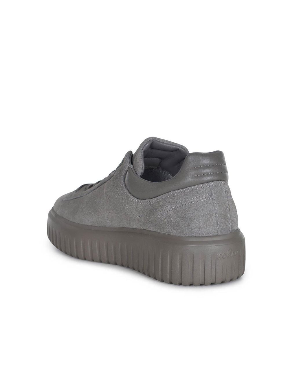 Hogan Gray Sneakers "H-Stripes" for men