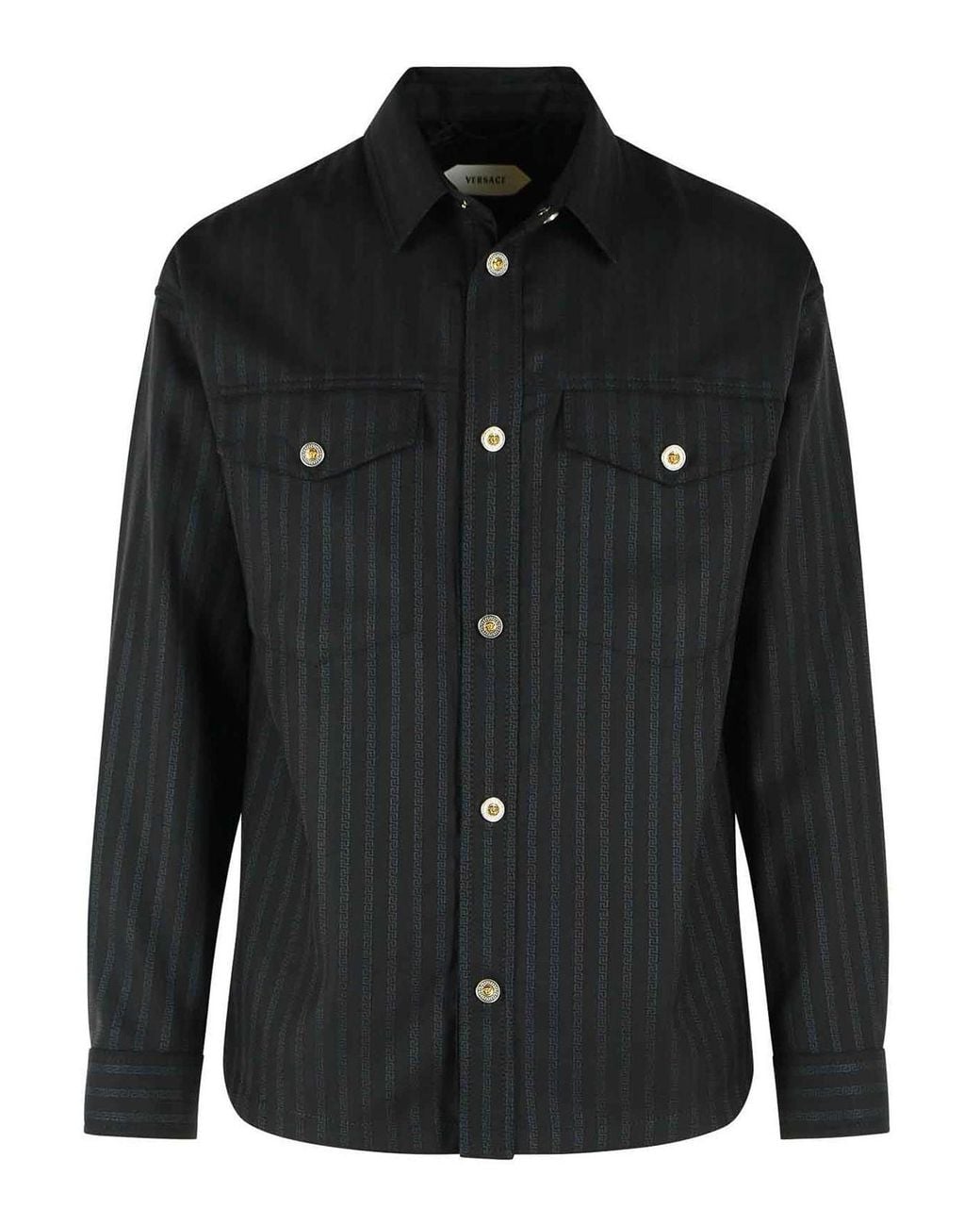 Versace Black Jacquard Wool Bluson for men