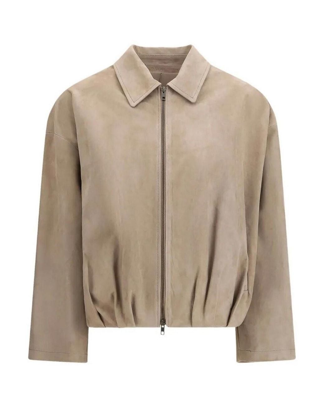 Salvatore Santoro Natural Suede Bomber Jacket