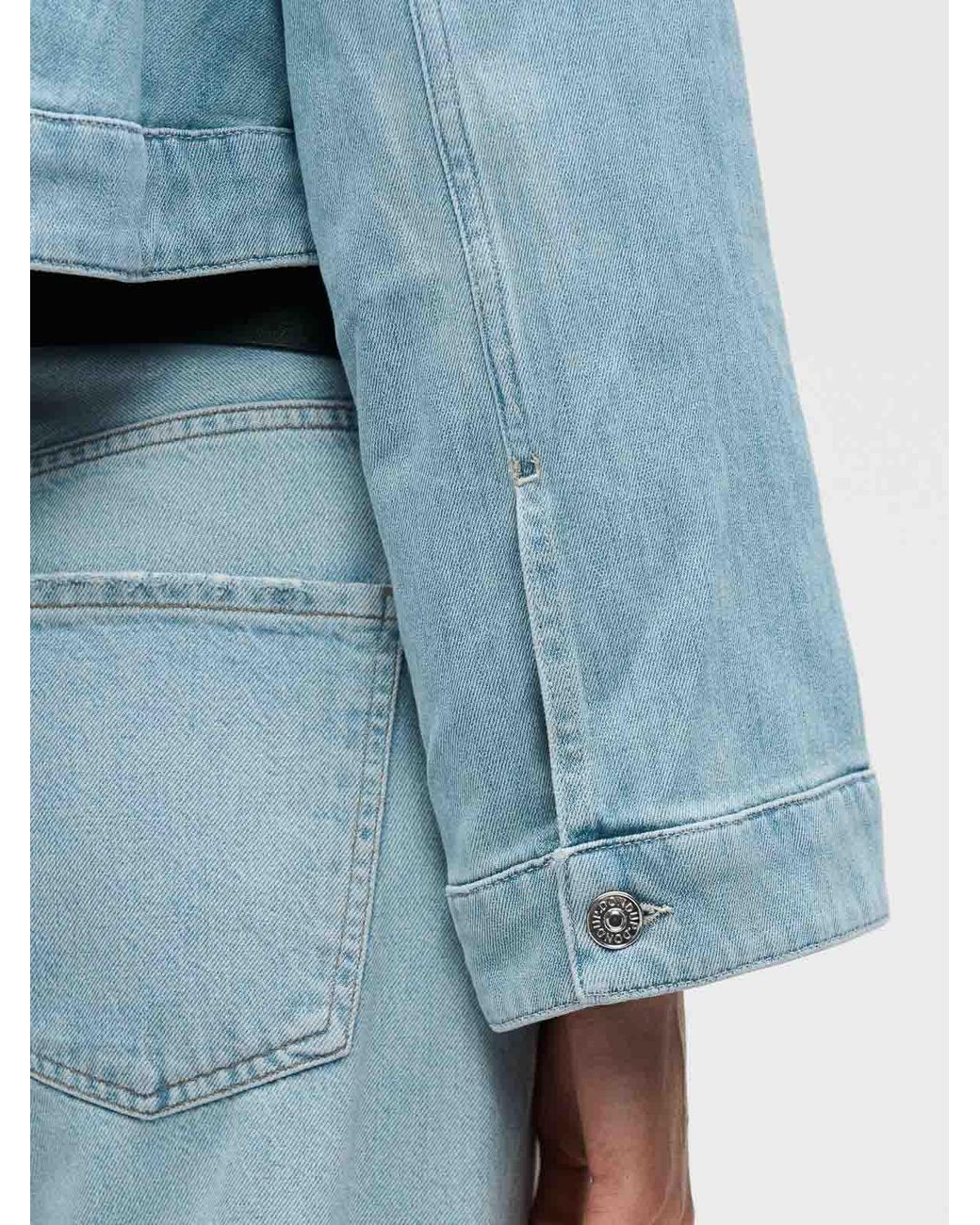 Dondup Blue Short Jeans Jacket