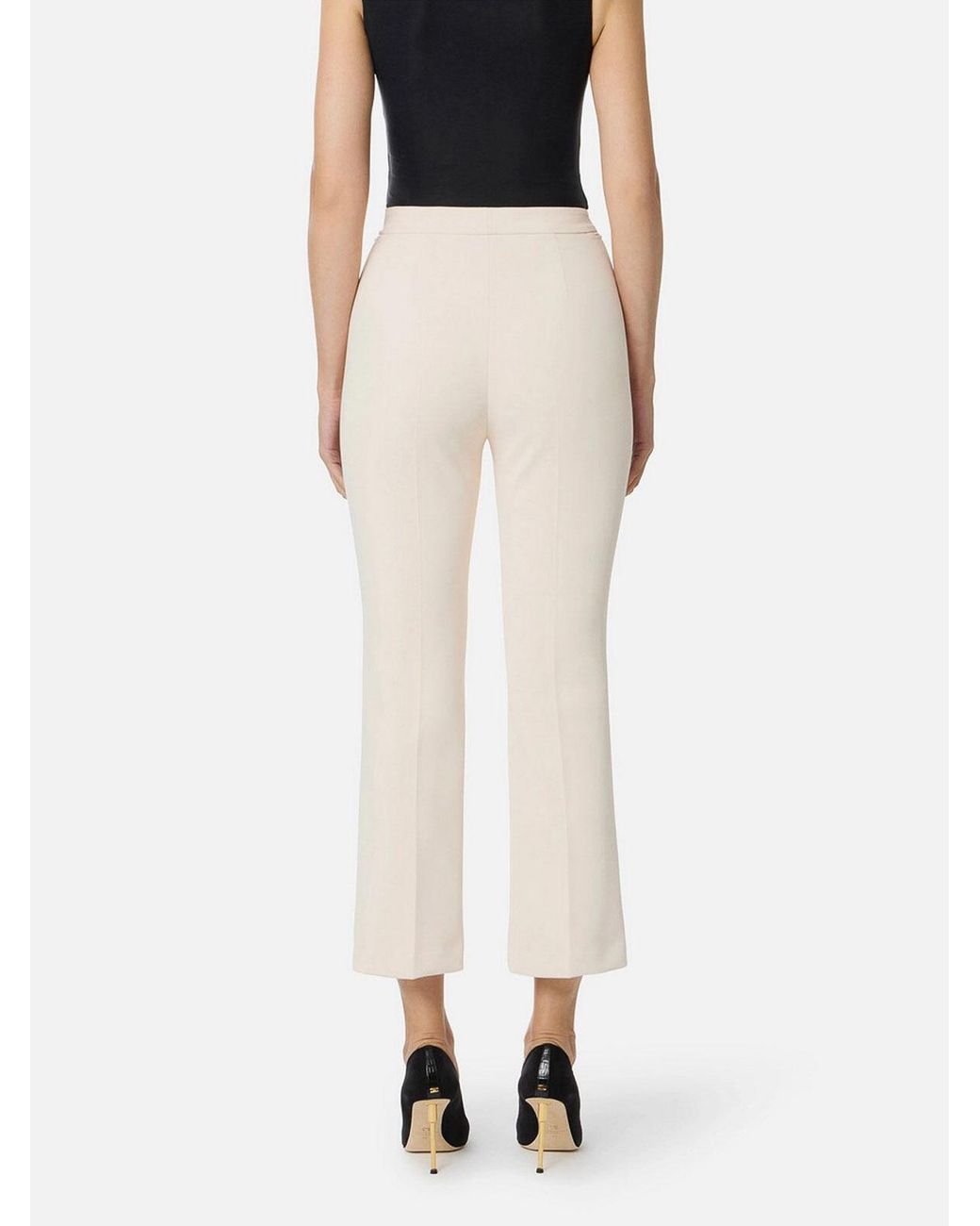 Elisabetta Franchi White Trousers