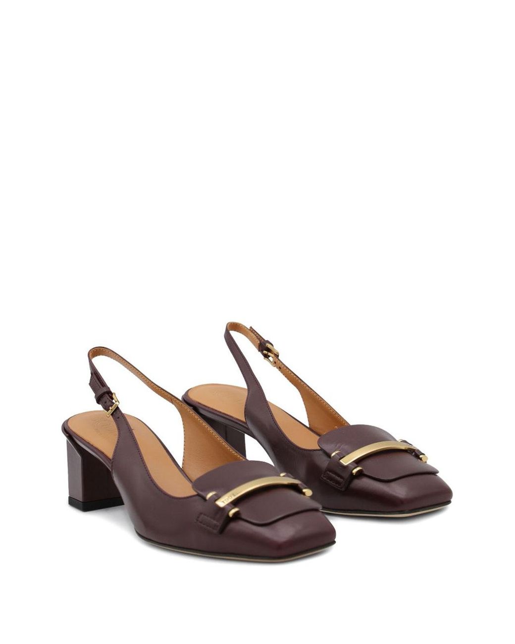 Tod's Brown Leather Pumps