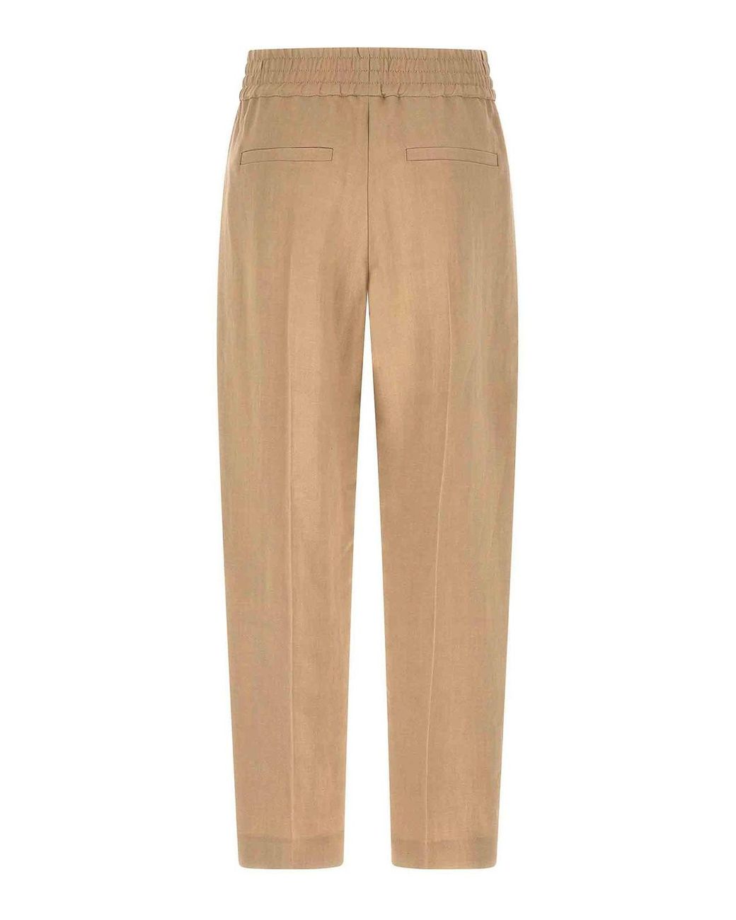 Brunello Cucinelli Natural 'Baggy Pull-Up' Pants