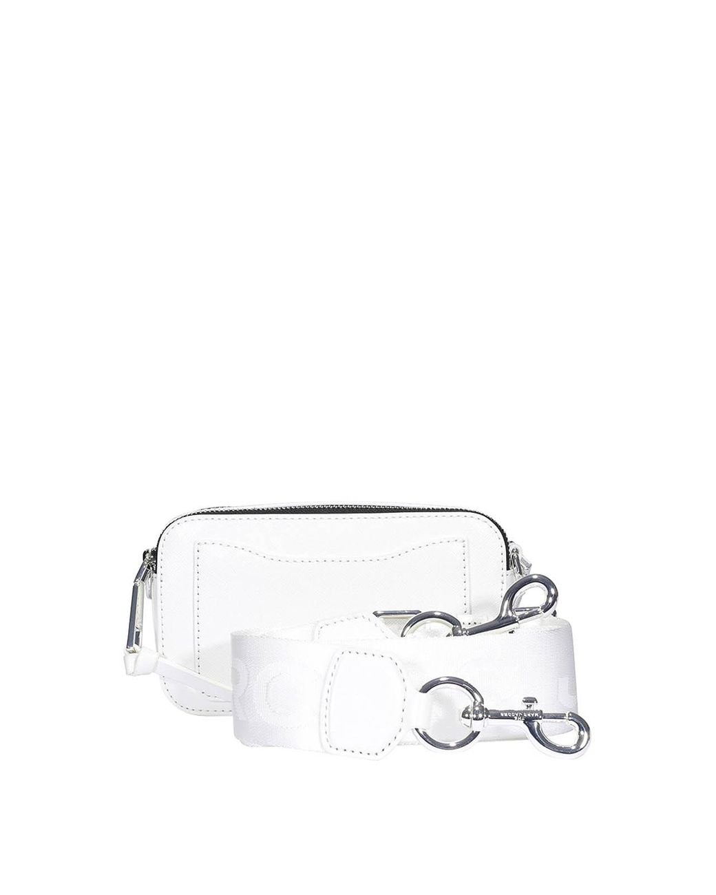 Marc Jacobs White The Snapshot Saffiano Leather Cross Body Bag