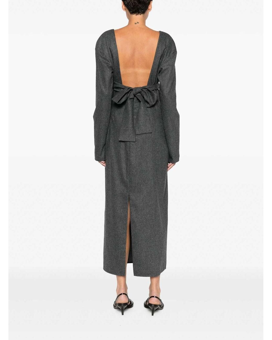 Khaite Gray Aubrey Dress