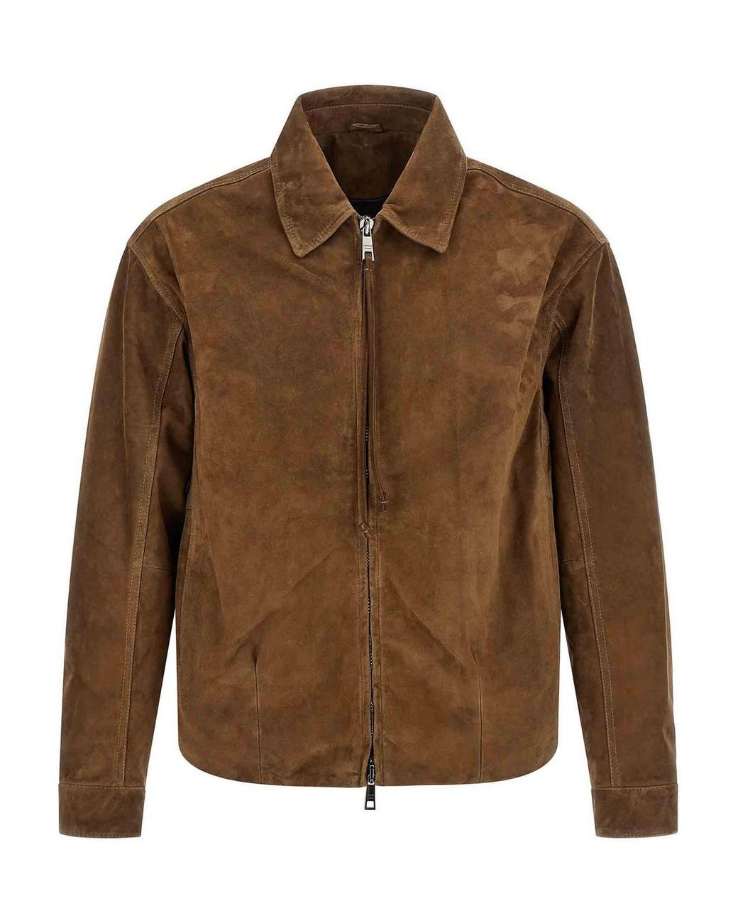 Giorgio Brato Brown Suede Jacket for men