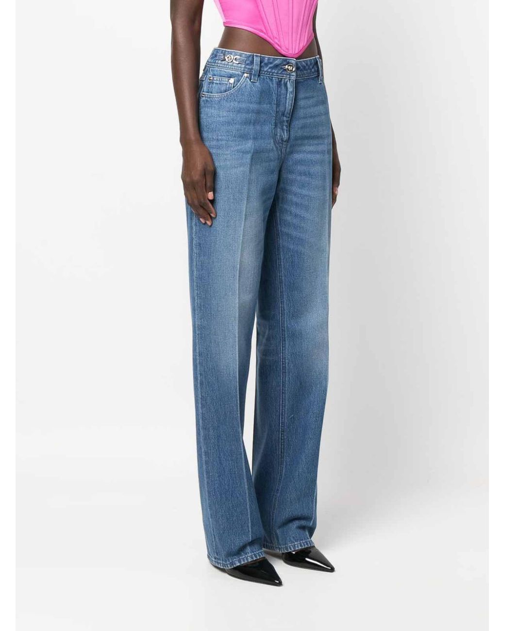 Jeans Boot-Cut Versace de color Blue