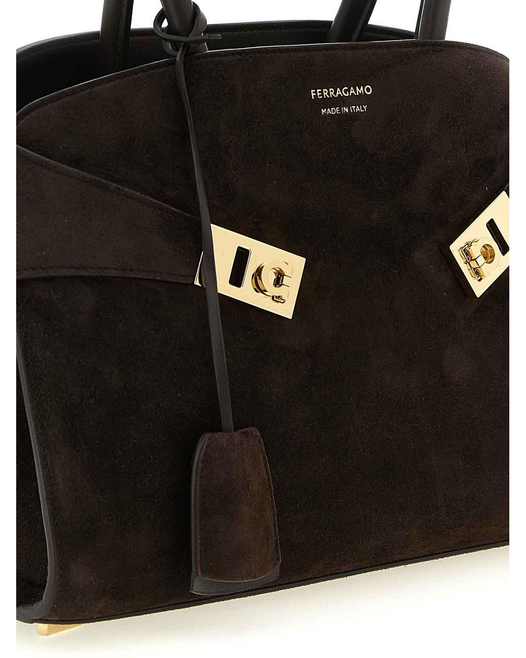 Ferragamo Black Hug Th S Handbag