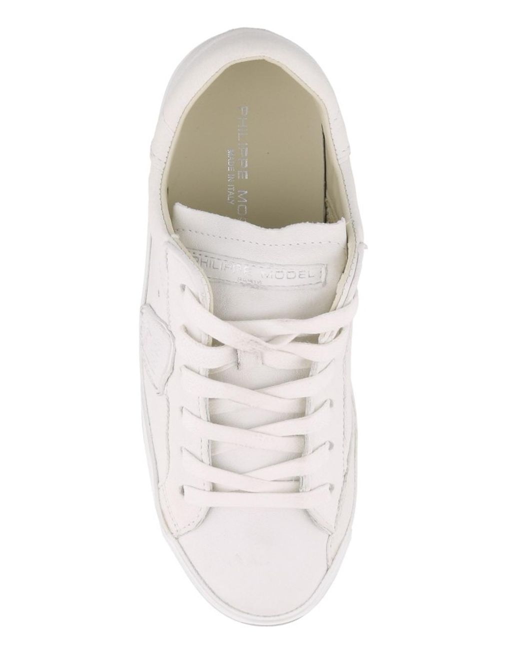 Philippe Model White Paris X Leather Sneakers for men