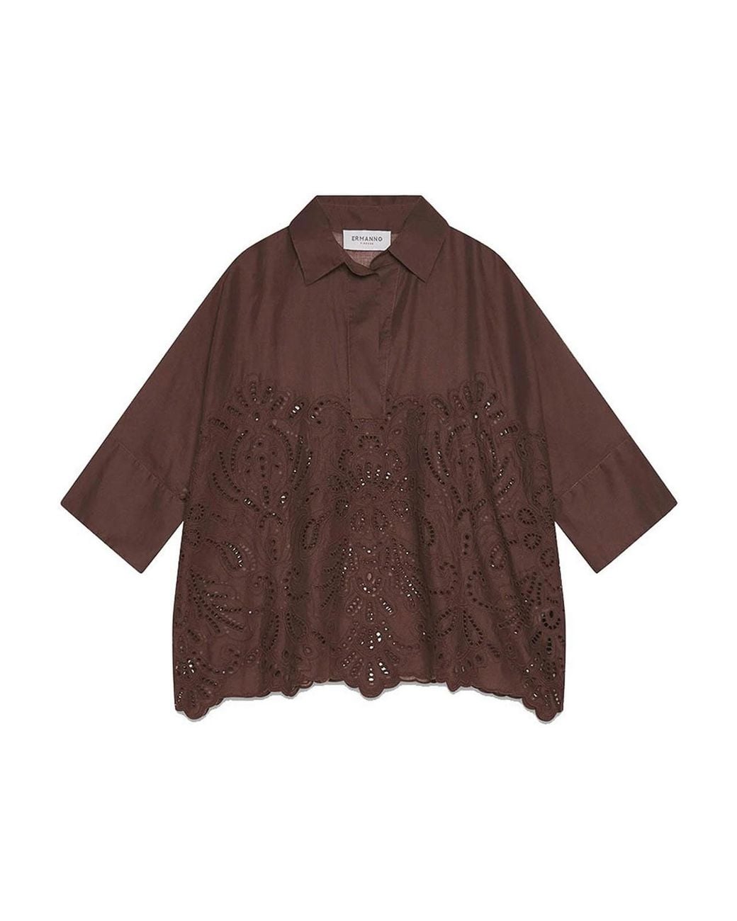 Ermanno Scervino Brown Shirt