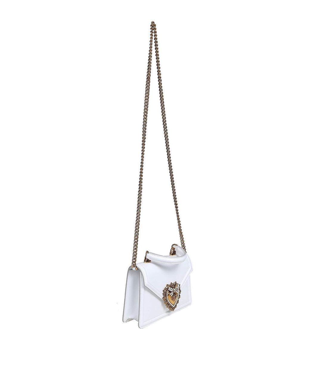 Borsa Devotion Piccola di Dolce & Gabbana in White