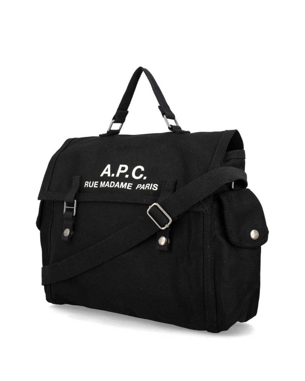Borsa Tote Logata di A.P.C. in Black da Uomo