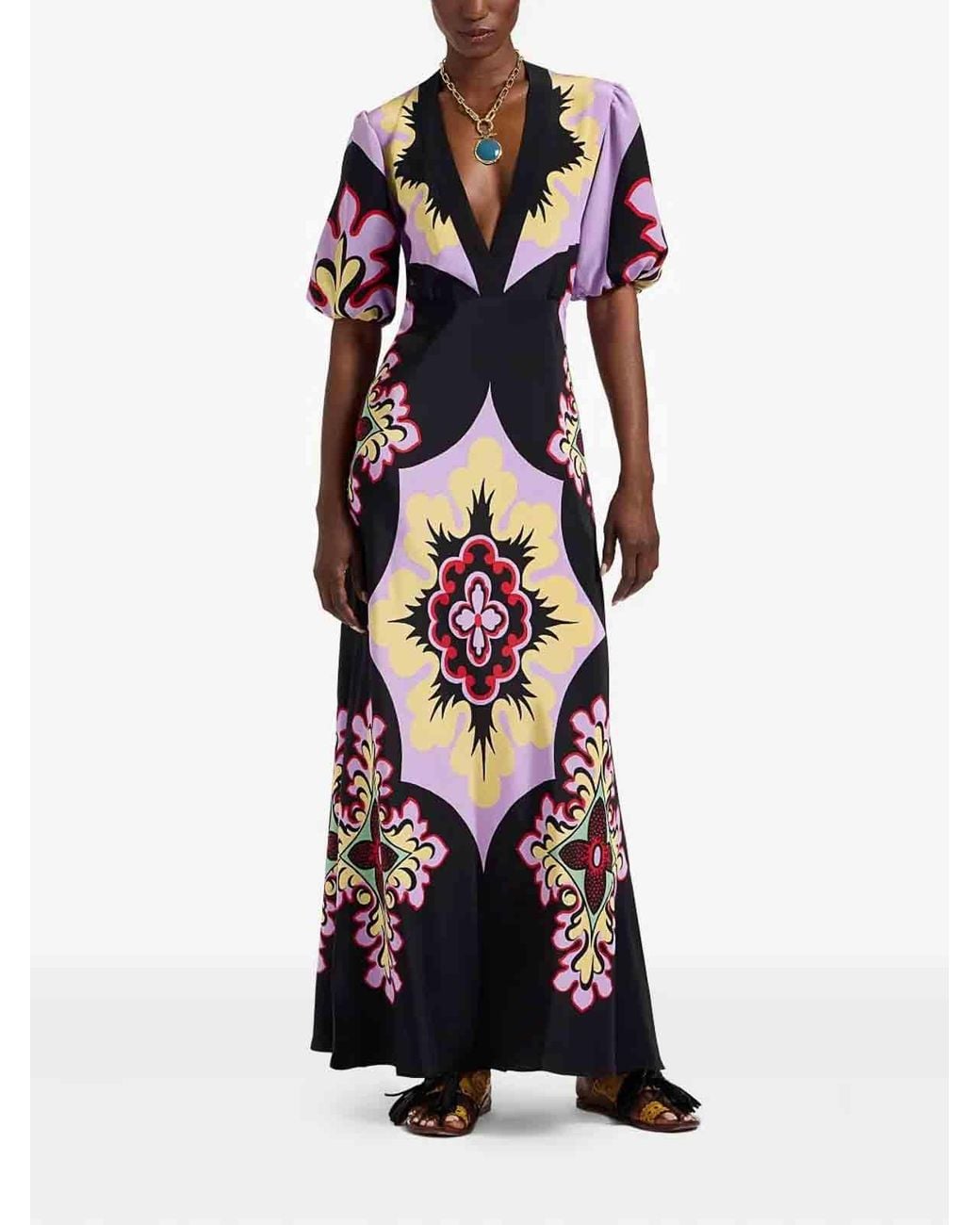 LaDoubleJ Multicolor Floral Patterned Dress