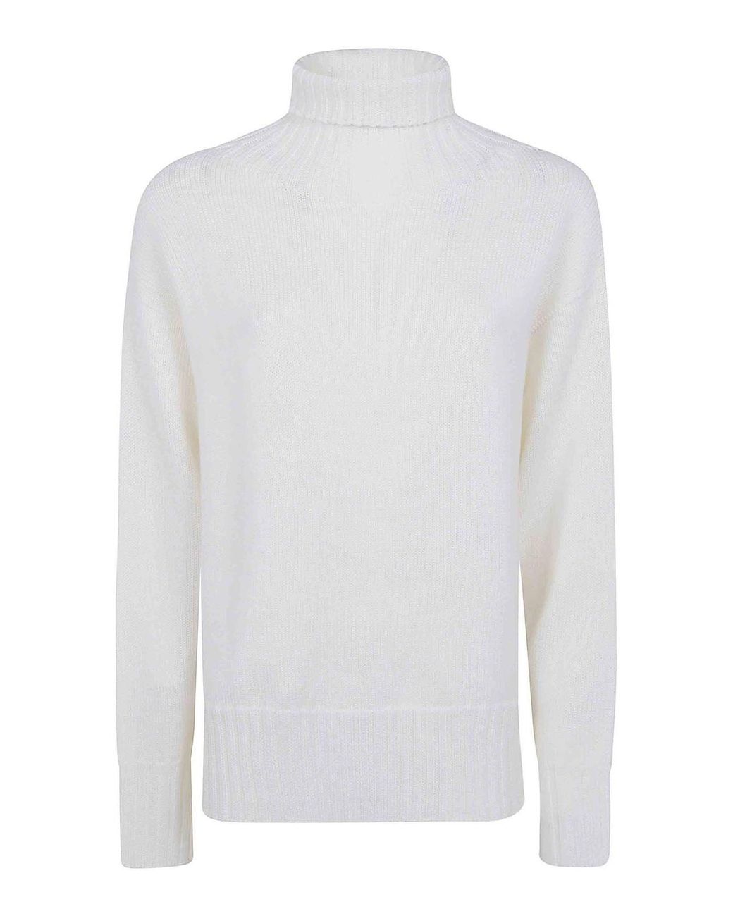Drumohr White Turtle Neck Sweater