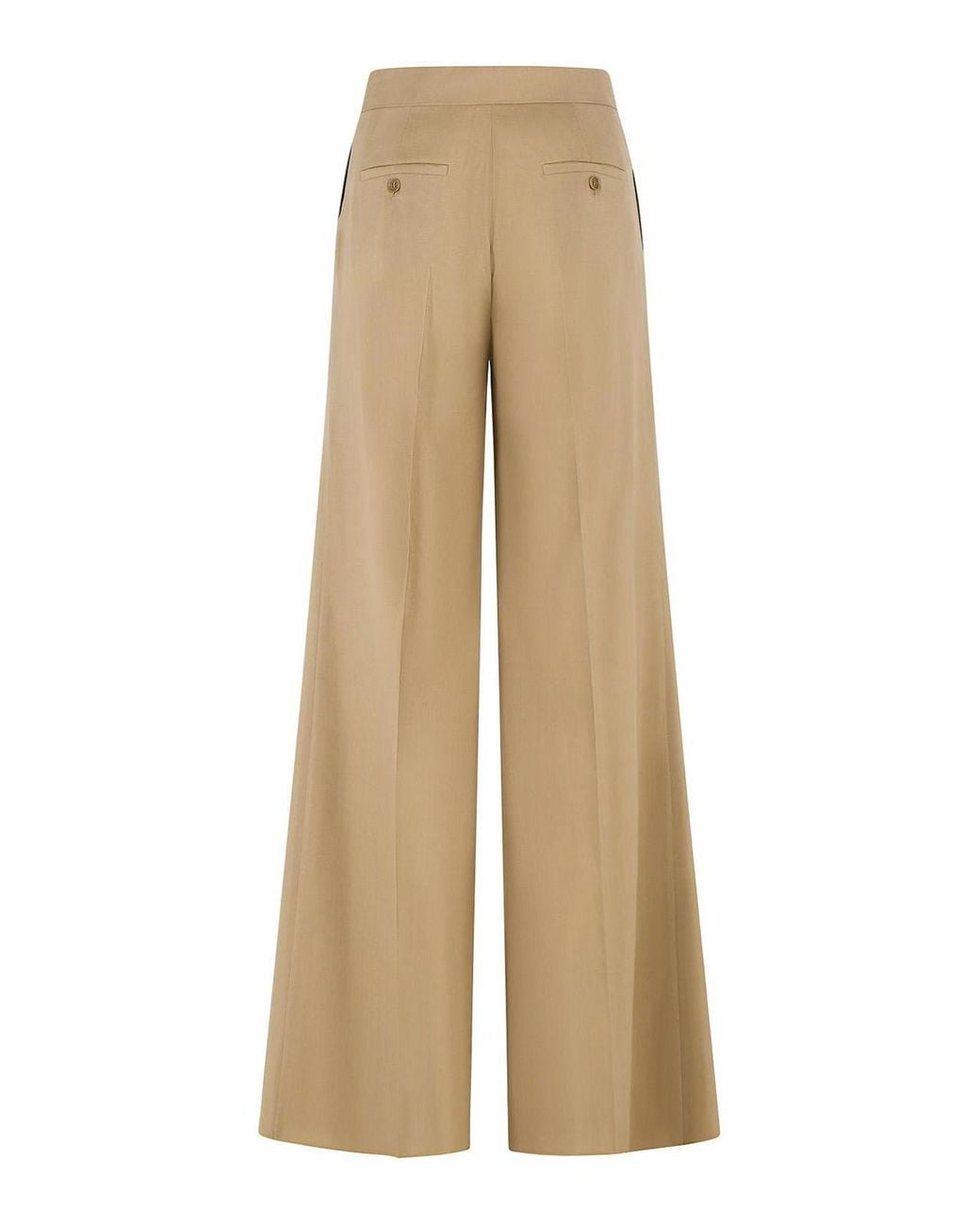 Max Mara Natural Bronte Virgin Wool Blend Pants