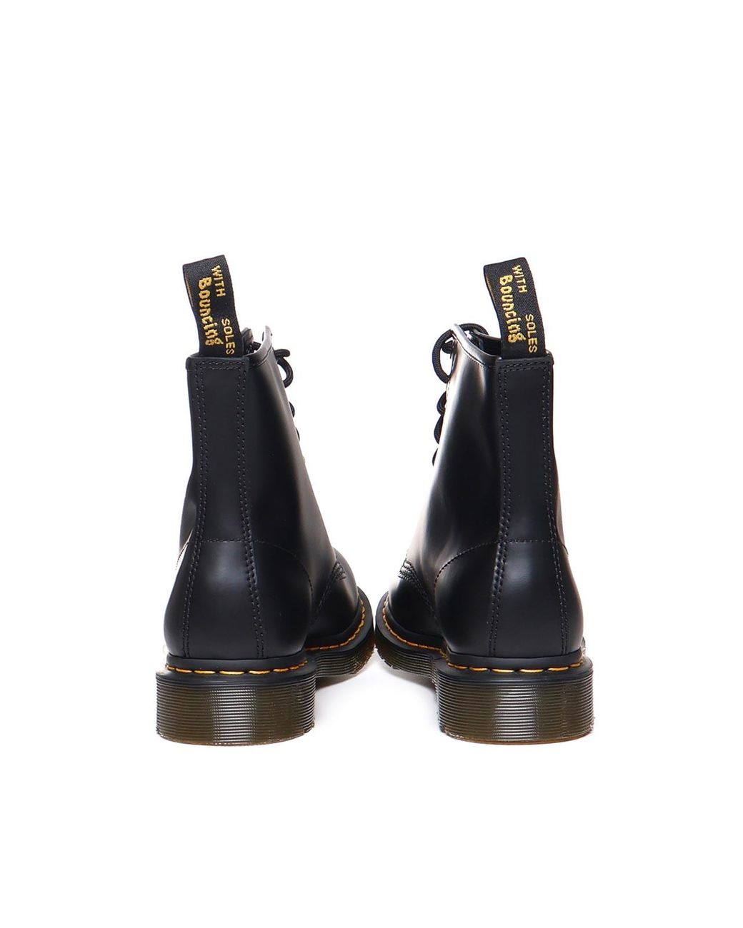 Dr. Martens Black Bex 1460 Platform Boots In Smooth Leather