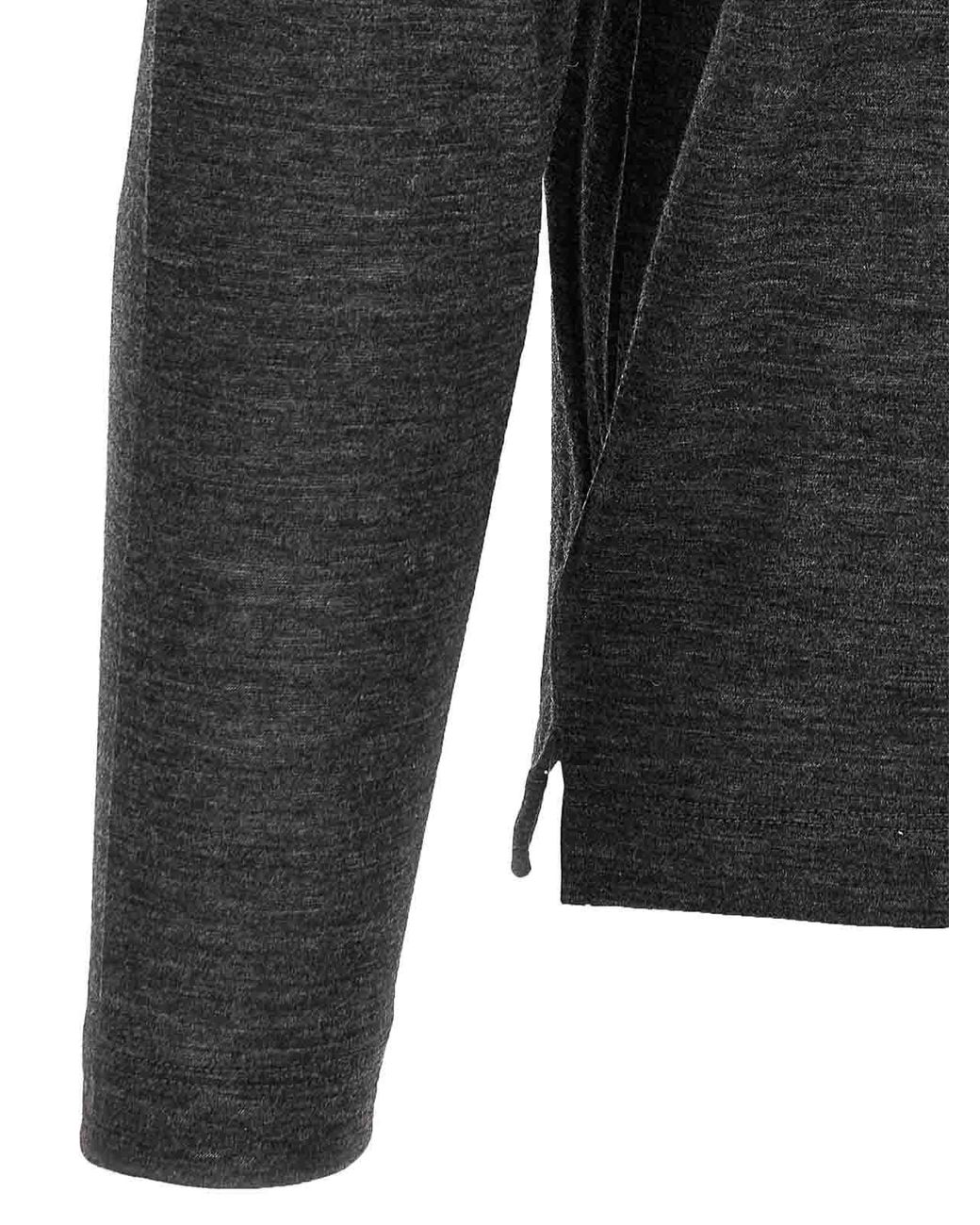 Zanone Gray Light Wool T-Shirt for men