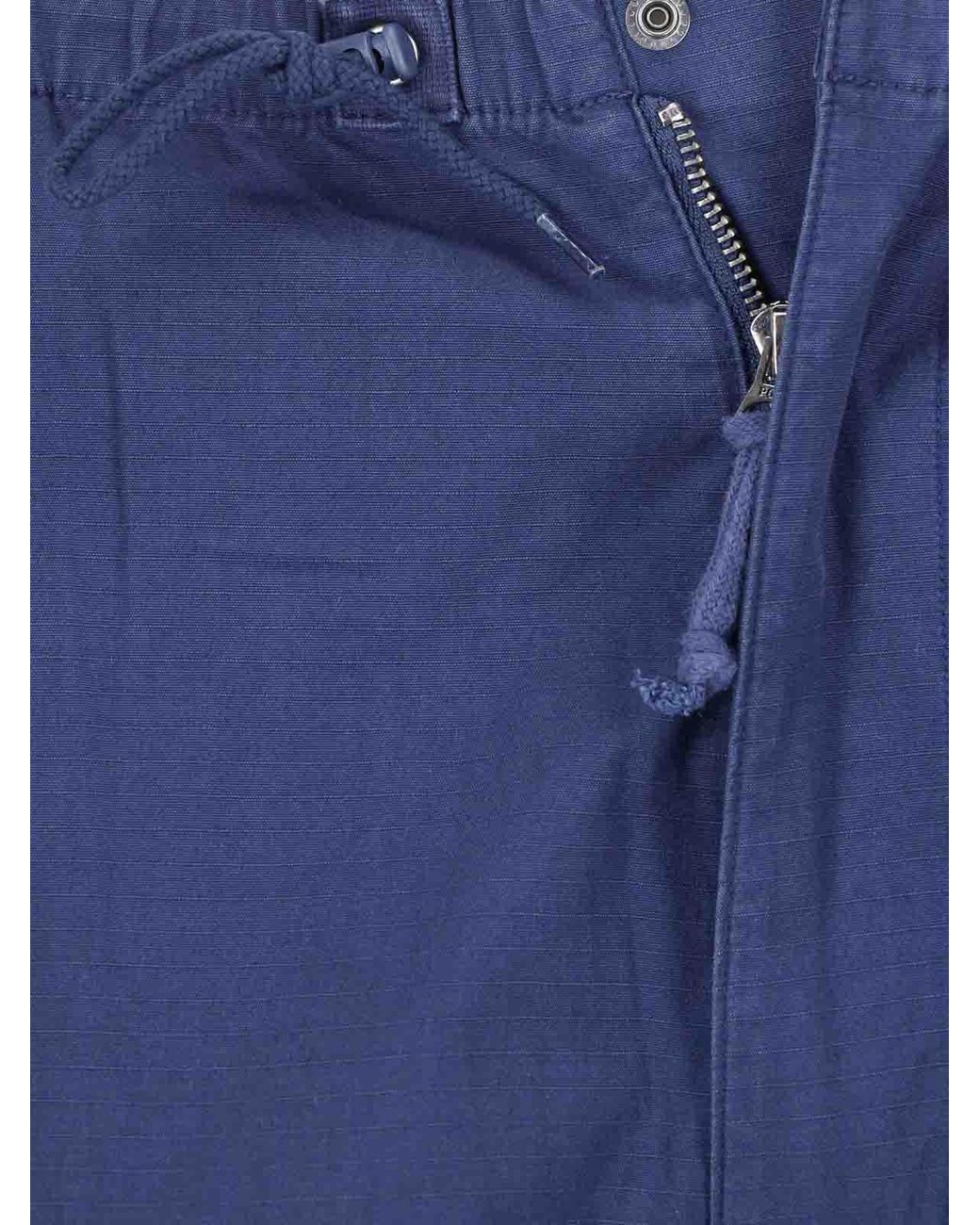 Polo Ralph Lauren Blue Cargo Pants With Drawstring Waist for men