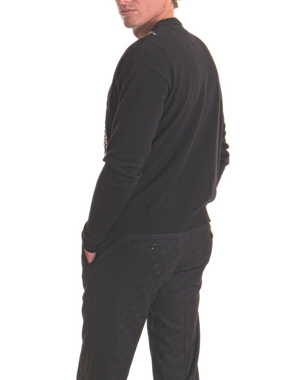 John Richmond Black Sweater for men