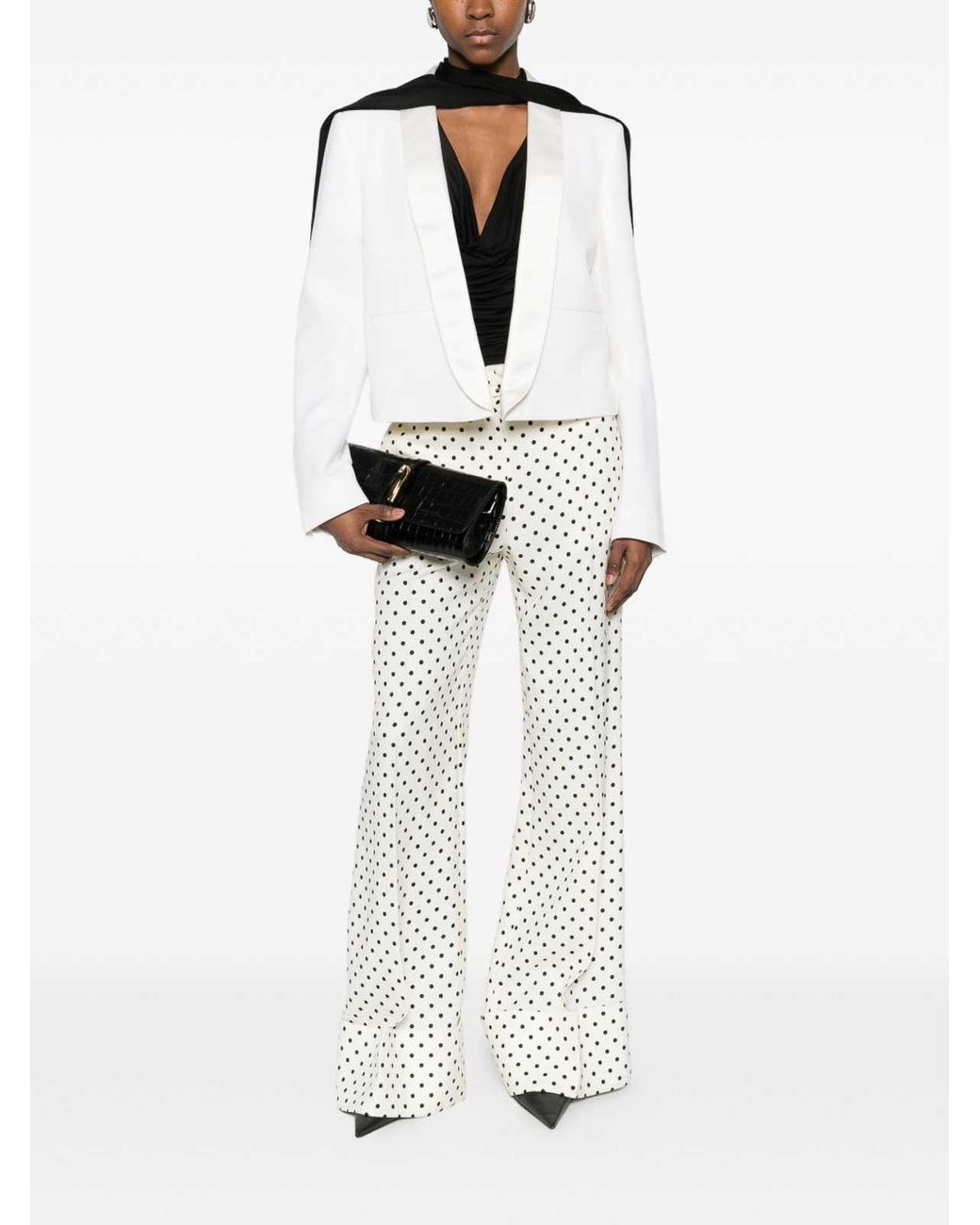 Tom Ford White Wool Tuxedo Jacket