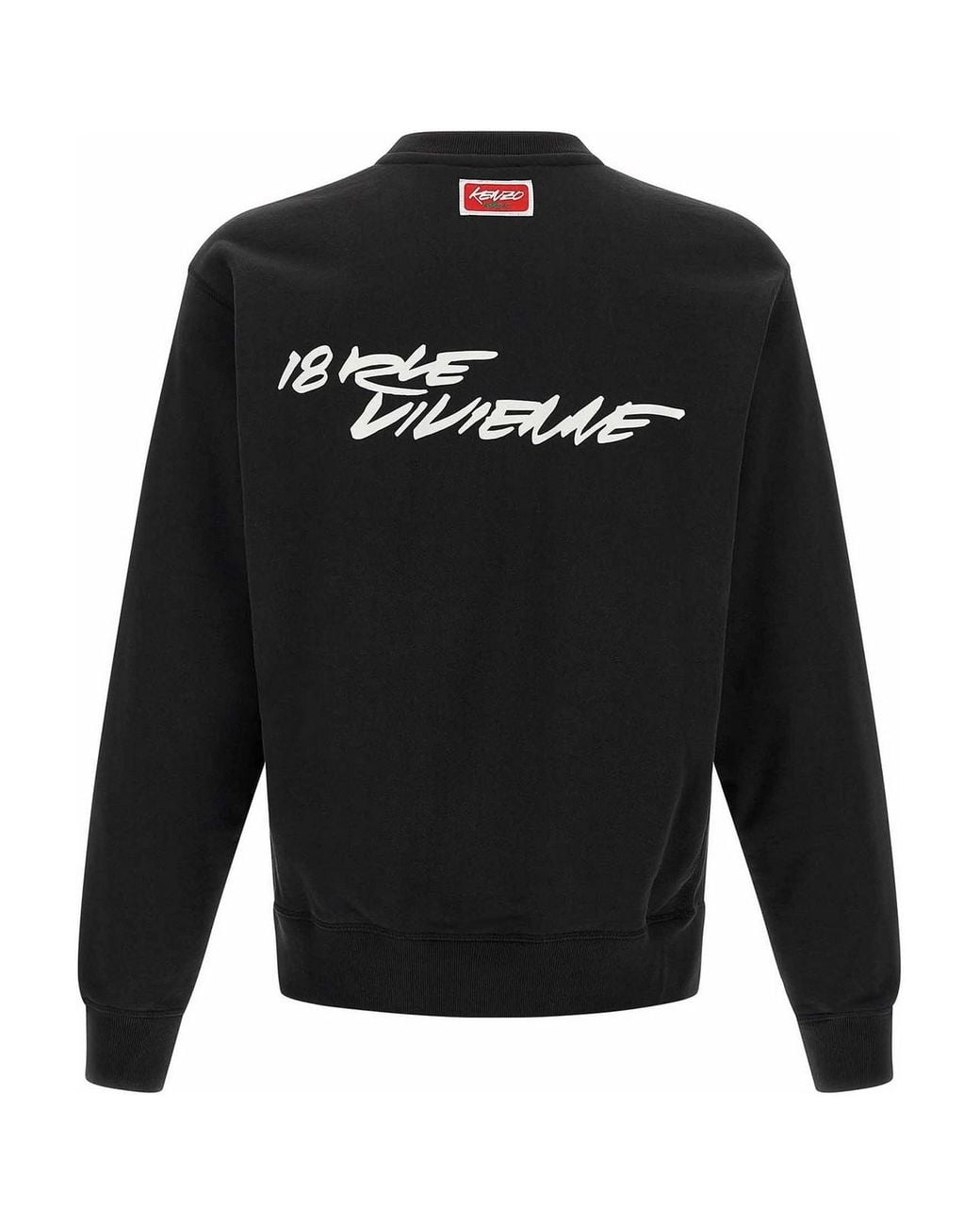 KENZO Black Logo Print Sweatshirt for men