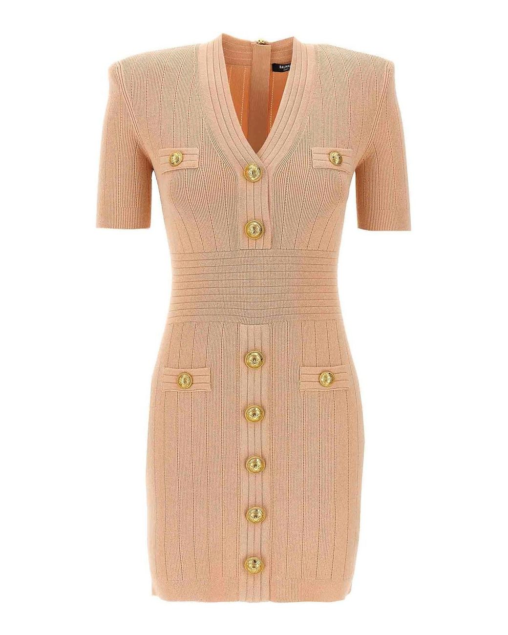 Balmain Natural Mini Dress