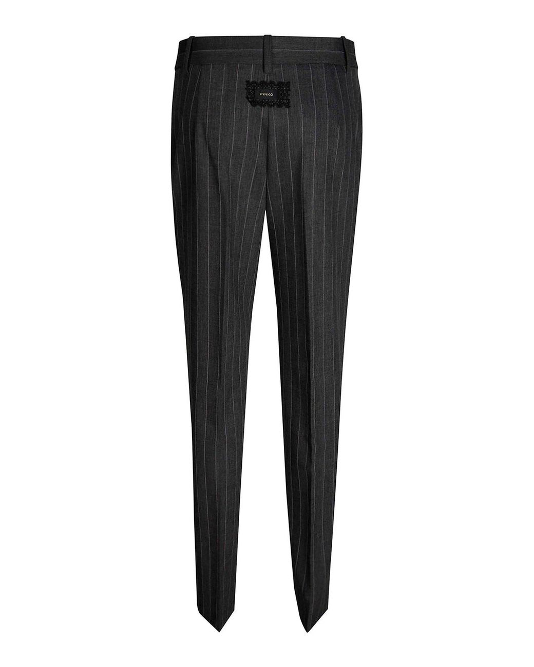 Pinko Gray Pleione Wool Blend Trousers