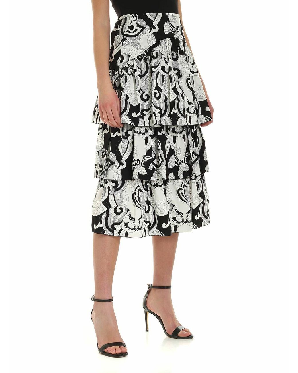 See By Chloé Black Ruffles Skirt