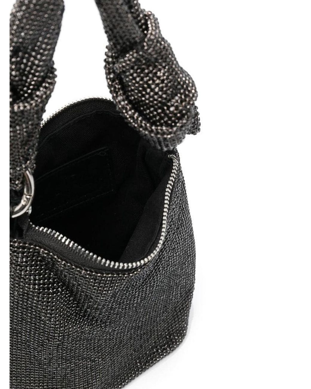 Karl Lagerfeld Black Knotted Bucket Bag