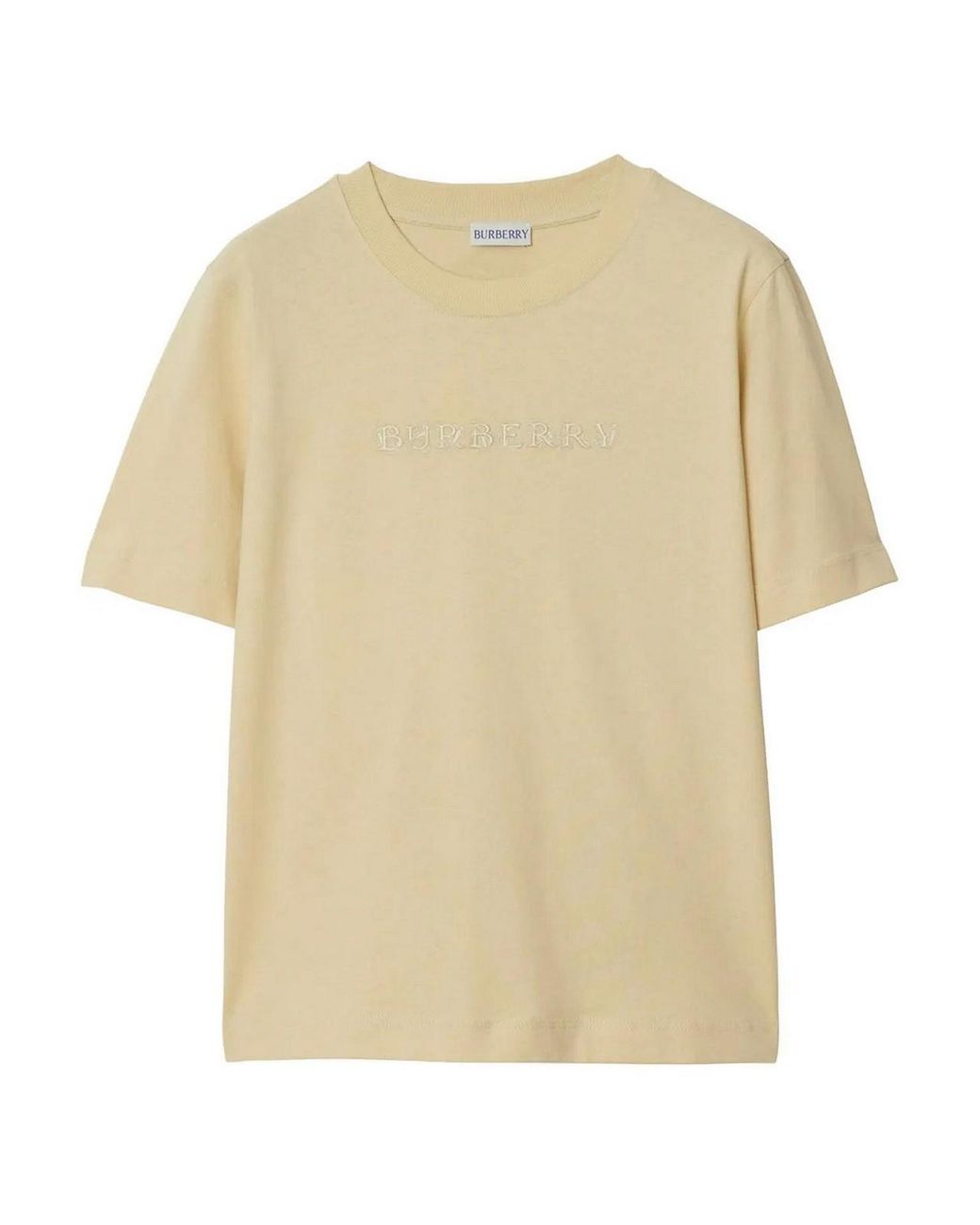 Burberry Natural Cotton T-Shirt